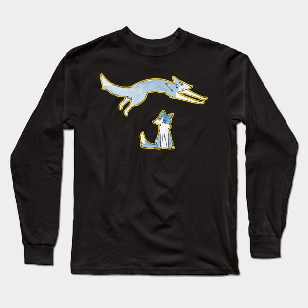 Border collie pack Long Sleeve T-Shirt by bitingnclawing